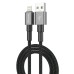Дата кабель USB 2.0 AM to Lightning 1.0m 2.4A black Grand-X (PL-08B)
