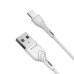 Дата кабель USB 2.0 AM to USB-C 2.0m 2.4A white Grand-X (PC-02W)