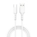 Дата кабель USB 2.0 AM to USB-C 1.0m 3A white Grand-X (PC-05W)
