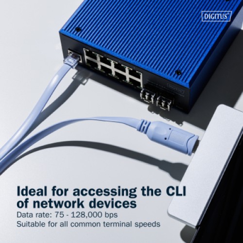 Дата кабель USB AM to RJ45 Ethernet 1.8m FT232RNL black Digitus (DA-70173) Дата кабель USB AM to RJ45 Ethernet 1.8m FT232RNL black Digitus (DA-70173)