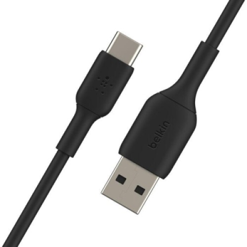 Дата кабель USB 2.0 AM to USB-C 0.15m 15W PVC black Belkin (CAB001BT0MBK)