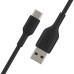 Дата кабель USB 2.0 AM to USB-C 0.15m 15W PVC black Belkin (CAB001BT0MBK)