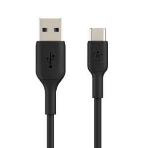 Дата кабель USB 2.0 AM to USB-C 0.15m 15W PVC black Belkin (CAB001BT0MBK)