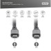 Дата кабель USB-C to USB-C 1.0m USB 4.0 black Digitus (DB-300443-010-S)