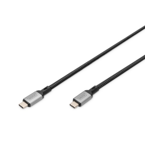 Дата кабель USB-C to USB-C 3.0m USB 4.0 black Digitus (DB-300443-030-S)