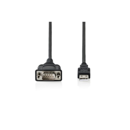 Кабель для передачи данных USB 2.0 AM to COM 1.8m DB9 RS232 FT232RNL black Digitus (DA-70172)
