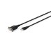 Кабель для передачи данных USB 2.0 AM to COM 1.8m DB9 RS232 FT232RNL black Digitus (DA-70172)