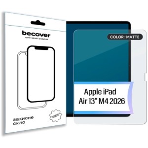 Стекло защитное BeCover Matte Anti-Glare Apple iPad Air 13" M4 2026 (715175)