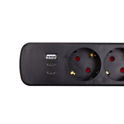 Сетевой фильтр питания PowerPlant 5м, 6 розеток, USB (YS-N6086/5c) (EX610679)