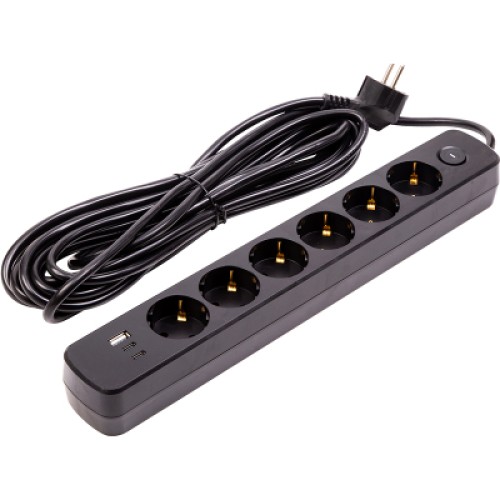 Сетевой фильтр питания PowerPlant 7м, 6 розеток,USB, Type-C (YS-N6086/7c) (EX610686) Сетевой фильтр питания PowerPlant 7м, 6 розеток,USB, Type-C (YS-N6086/7c) (EX610686)