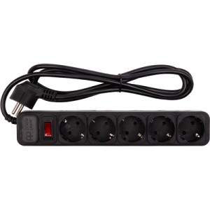 Сетевой фильтр питания PowerPlant 1.8м, 5 розеток (JY-1056/1.8) (EX610709)