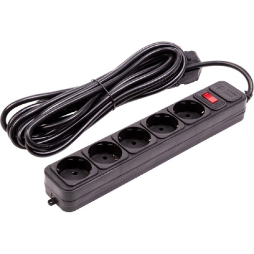 Сетевой фильтр питания PowerPlant 5м, 5 розеток (JY-1056/5) (EX610723)