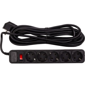 Сетевой фильтр питания PowerPlant 7м, 5 розеток (JY-1056/7) (EX610730)