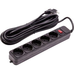 Сетевой фильтр питания PowerPlant 7м, 5 розеток (JY-1056/7) (EX610730)