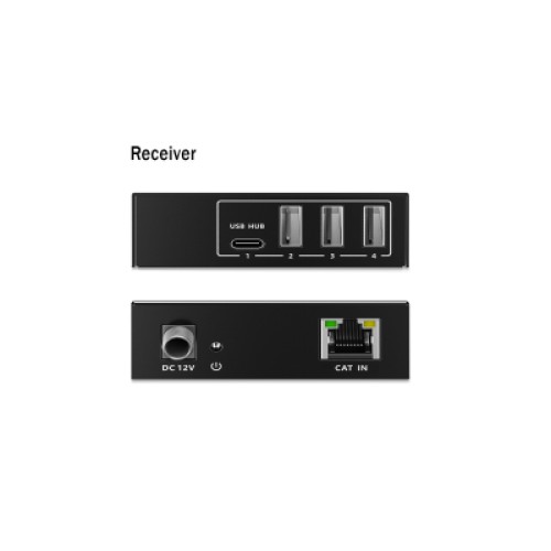 Адаптер Digitus USB extender 100 m RJ-45 to 3xUSB-A + 1xUSB-C (DA-73121) Адаптер Digitus USB extender 100 m RJ-45 to 3xUSB-A + 1xUSB-C (DA-73121)