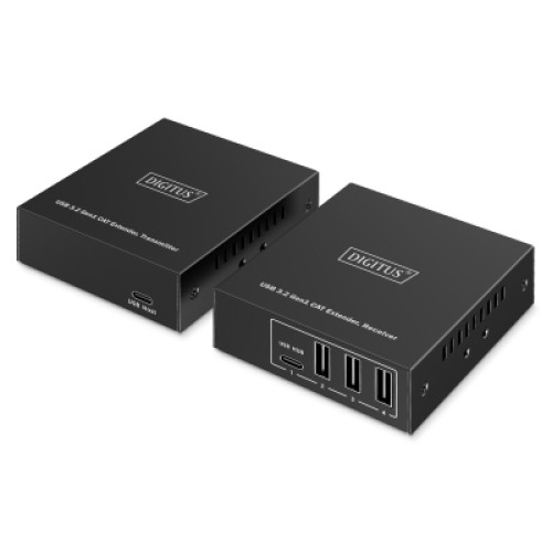 Адаптер Digitus USB extender 100 m RJ-45 to 3xUSB-A + 1xUSB-C (DA-73121) Адаптер Digitus USB extender 100 m RJ-45 to 3xUSB-A + 1xUSB-C (DA-73121)