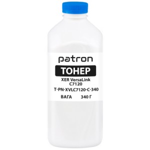Тонер XER VersaLink C7120 340 г, Cyan Patron (PN-XVLC7120-C-340)