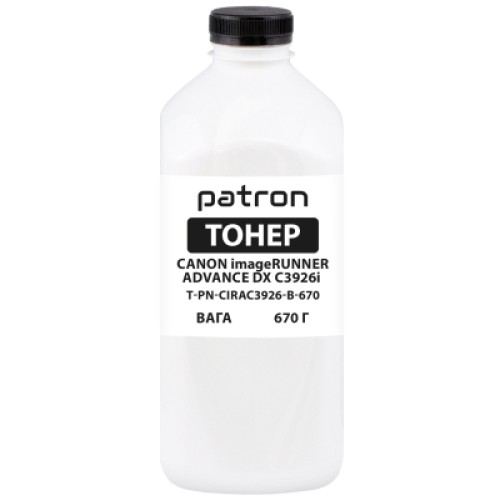 Тонер Canon iRUNNER ADVANCE DX C3926i 670 г Black Patron (PN-CIRAC3926-B-670)