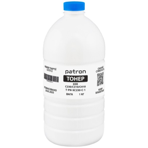 Тонер XER C230/C310/C410 1 кг, Cyan Patron (PN-XC230-C-1)