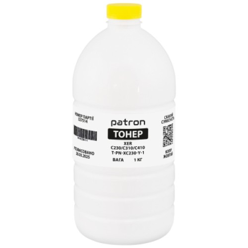 Тонер XER C230/C310/C410 1 кг, Yellow Patron (PN-XC230-Y-1)