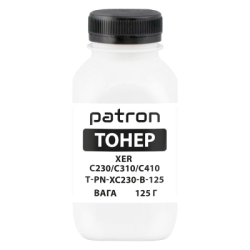Тонер XER C230/C310/C410, 125 г, Black Patron (PN-XC230-B-125)