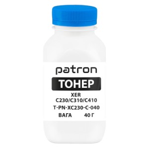 Тонер XER C230/C310/C410, 40 г, Cyan Patron (PN-XC230-C-040)