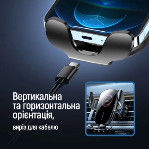 Универсальный автодержатель ColorWay ClampSnap Holder Black (CW-CHMH19-BK) Универсальный автодержатель ColorWay ClampSnap Holder Black (CW-CHMH19-BK)