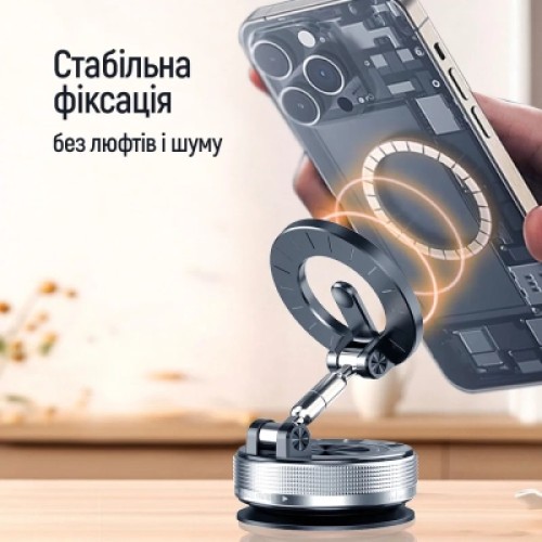 Универсальный автодержатель ColorWay MagSafe 360° Black (CW-CHM21-BK) Универсальный автодержатель ColorWay MagSafe 360° Black (CW-CHM21-BK)