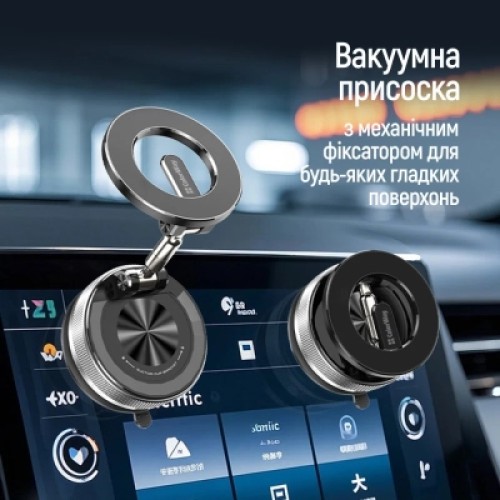 Универсальный автодержатель ColorWay MagSafe 360° Black (CW-CHM21-BK) Универсальный автодержатель ColorWay MagSafe 360° Black (CW-CHM21-BK)