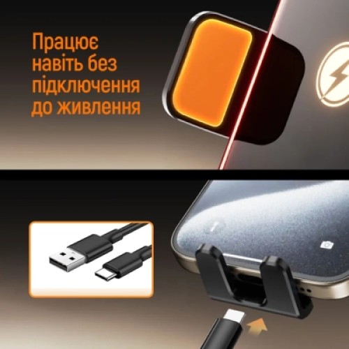 Универсальный автодержатель ColorWay Ultra-mini. автозажим, Wireless Charger 15W Black (CW-CHAW069Q-BK)