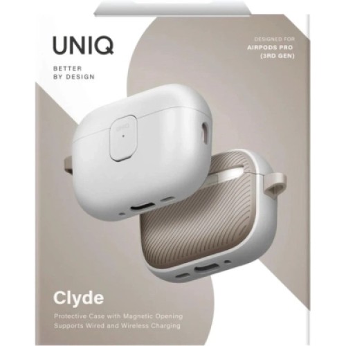 Чехол для наушников Uniq Clyde для AirPods Pro 3 gen Grey (8886463696996) Чехол для наушников Uniq Clyde для AirPods Pro 3 gen Grey (8886463696996)