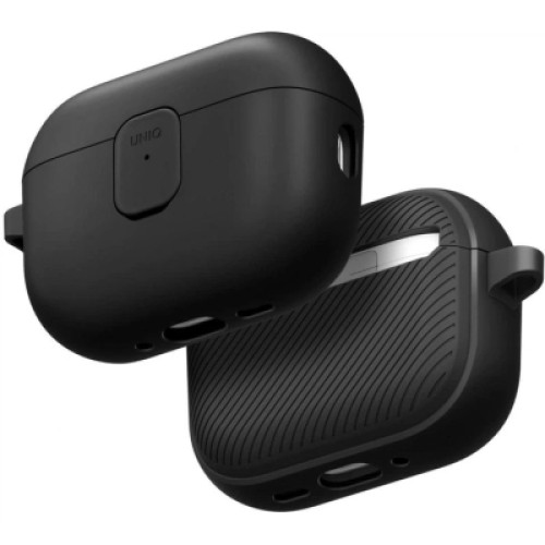 Чехол для наушников Uniq Clyde для AirPods Pro 3 gen Black/Grey (8886463696965) Чехол для наушников Uniq Clyde для AirPods Pro 3 gen Black/Grey (8886463696965)