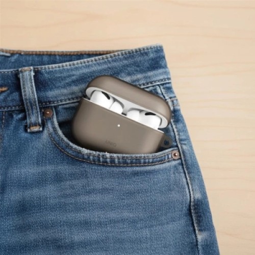 Чехол для наушников Uniq Glase AirPods Pro 2 gen Glossy Smoke (8886463683590)