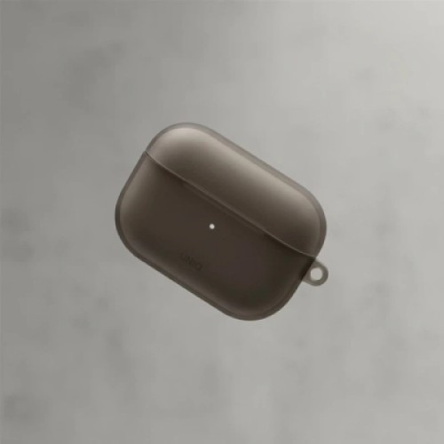 Чехол для наушников Uniq Glase AirPods Pro 2 gen Glossy Smoke (8886463683590)