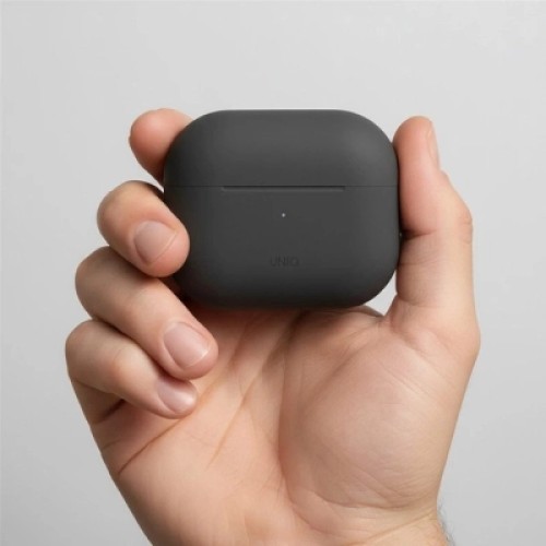 Чехол для наушников Uniq Lino AirPods 4 Silicone Ash Grey (8886463691373)