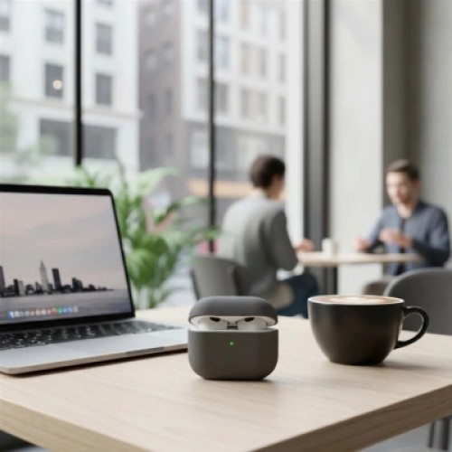 Чехол для наушников Uniq Lino AirPods 4 Silicone Ash Grey (8886463691373) Чехол для наушников Uniq Lino AirPods 4 Silicone Ash Grey (8886463691373)