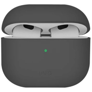Чехол для наушников Uniq Lino AirPods 4 Silicone Ash Grey (8886463691373)