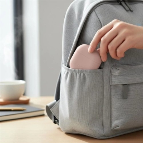 Чехол для наушников Uniq Lino AirPods 4 Silicone Pink Blush (8886463691380)