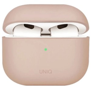 Чехол для наушников Uniq Lino AirPods 4 Silicone Pink Blush (8886463691380)