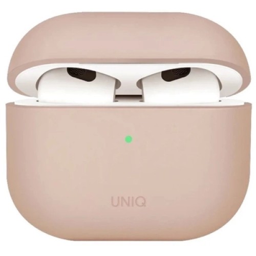 Чехол для наушников Uniq Lino AirPods 4 Silicone Pink Blush (8886463691380)