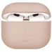 Чехол для наушников Uniq Lino AirPods 4 Silicone Pink Blush (8886463691380)