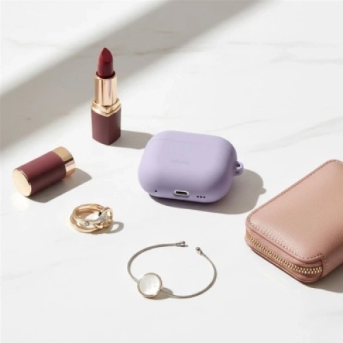 Чехол для наушников Uniq Lino AirPods Pro 2 gen Silicone Lilac lavender (8886463683569)