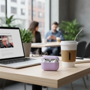 Чехол для наушников Uniq Lino AirPods Pro 2 gen Silicone Lilac lavender (8886463683569)