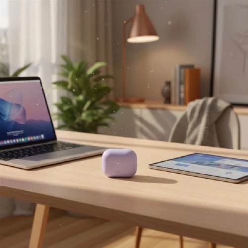 Чехол для наушников Uniq Lino AirPods Pro 2 gen Silicone Lilac lavender (8886463683569)