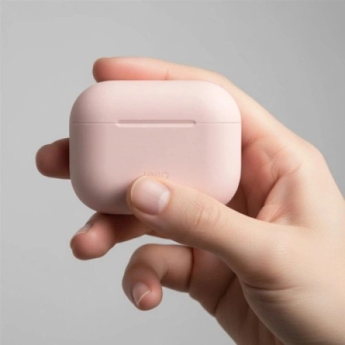 Чехол для наушников Uniq Lino для AirPods Pro 3 gen Silicone Pink (8886463696873)