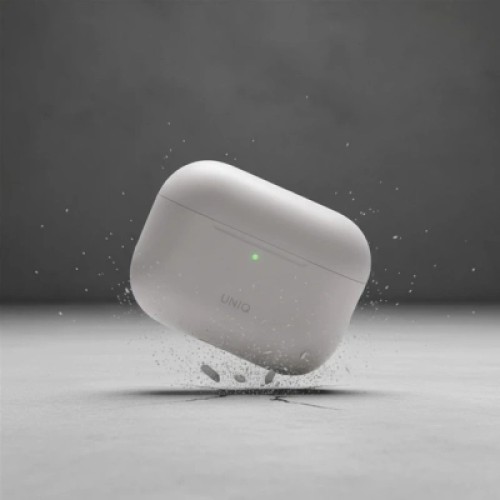 Чехол для наушников Uniq Lino для AirPods Pro 3 gen Silicone Grey (8886463696866)