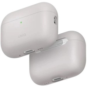 Чехол для наушников Uniq Lino для AirPods Pro 3 gen Silicone Grey (8886463696866)