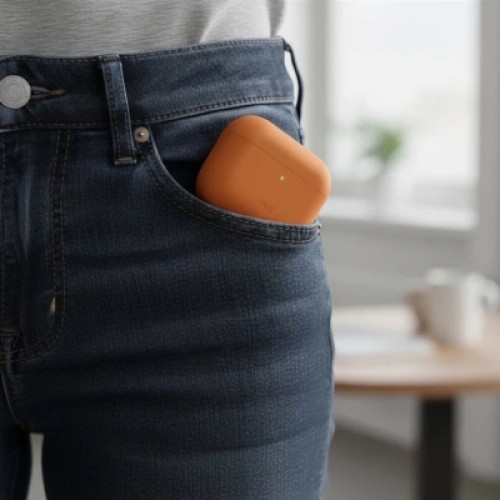 Чехол для наушников Uniq Lino для AirPods Pro 3 gen Silicone Orange (8886463696903)