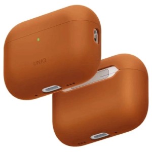 Чехол для наушников Uniq Lino для AirPods Pro 3 gen Silicone Orange (8886463696903)