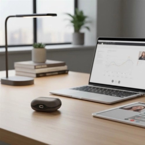 Чехол для наушников Uniq Lyden DS AirPods 4 Flint Grey (8886463691335)
